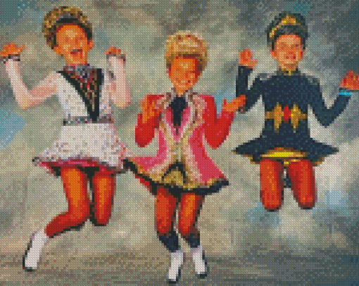 The Irish Dancers Diamond Paintings