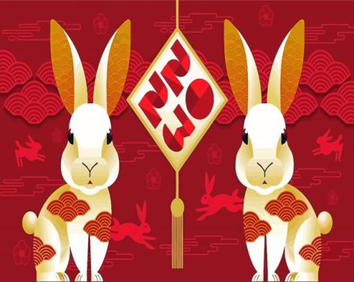 The Year Of The Rabbit Diamond Painting