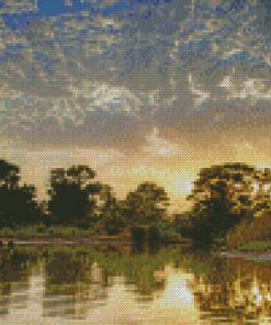 The Gambia Landscape At Sunset Diamond Paintings