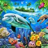 Dolphin And Turtle Underwater Diamond Painting