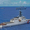 United States Coast Guard Armed Force Ship Diamond Paintings