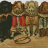 Victorian Animals Puppies Diamond Paintings