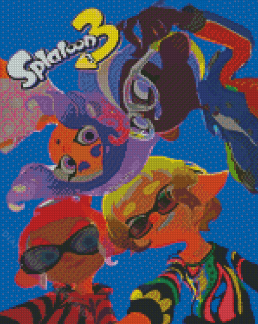 Video Game Splatoon 3 Diamond Paintings