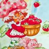 Vintage Strawberry Shortcake Cartoon Diamond Painting