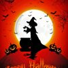 Witch Silhouette Happy Halloween Diamond Painting