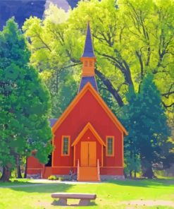 Yosemite Valley Chapel Diamond Painting