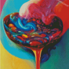 Abstract Melted Candy Diamond Paintings