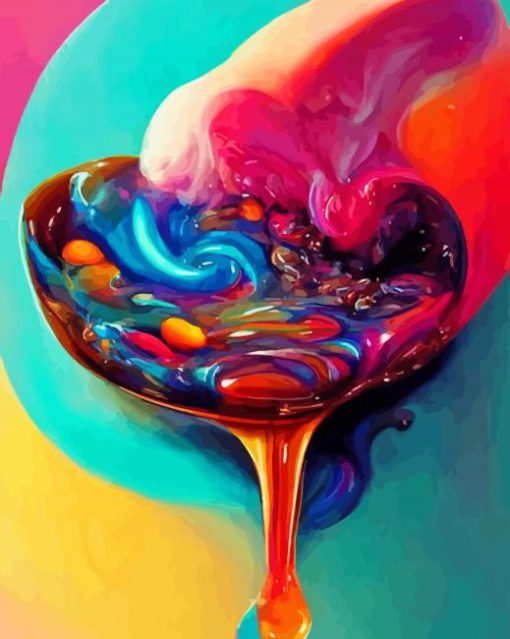 Abstract Melted Candy Diamond Painting