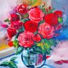 Abstract Rose Bouquet Diamond Painting