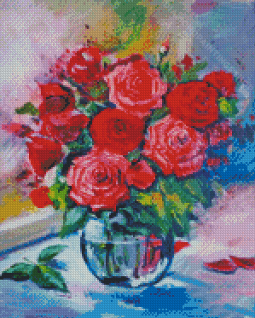 Abstract Rose Bouquet Diamond Paintings