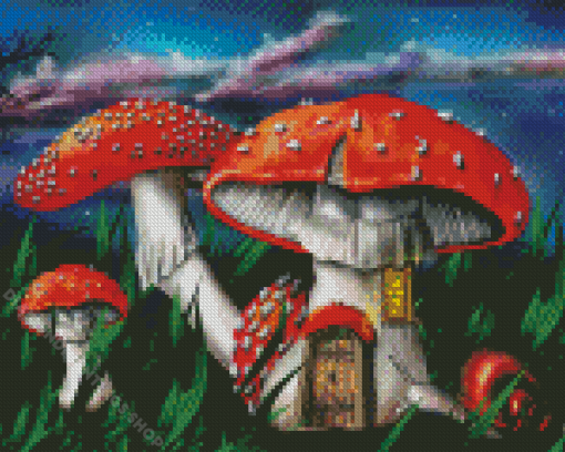 Aesthetic Mushroom Forest Diamond Paintings