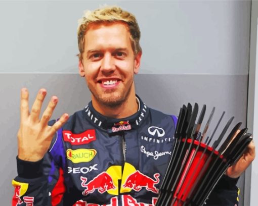 Aesthetic Sebastian Vettel Diamond Painting