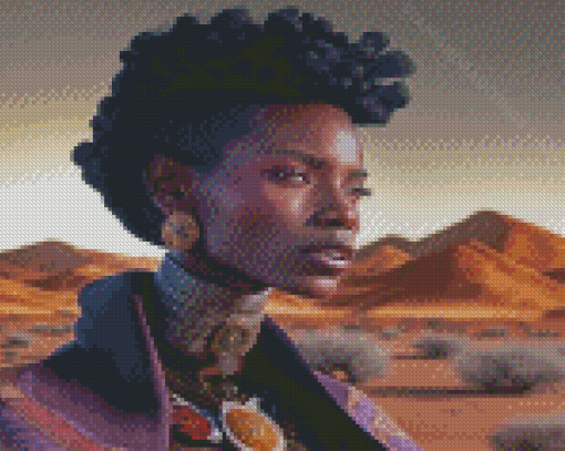 Aesthetic African Lady Diamond Paintings