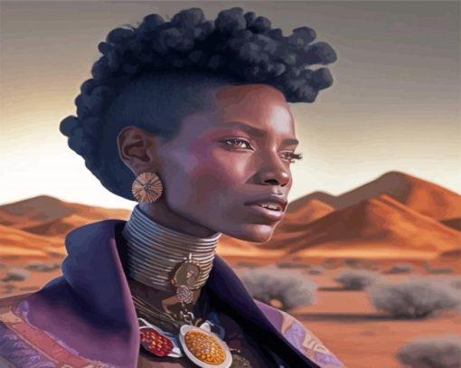 Aesthetic African Lady Diamond Painting