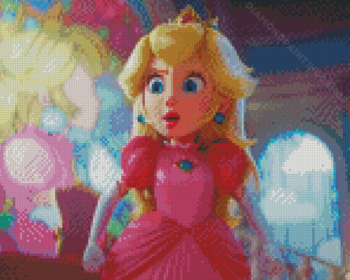 Aesthetic Super Mario Peach Diamond Paintings