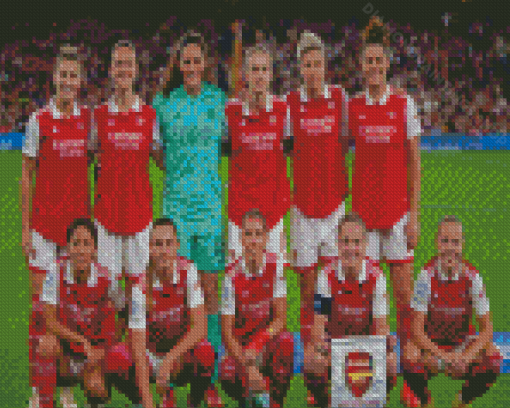 Arsenal Women Footballers Diamond Paintings