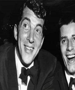 Black And White Dean Martin And Jerry Lewis Diamond Painting