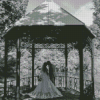 Black And White Gazebo Wedding Couple Diamond Paintings