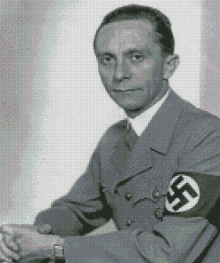 Black And White Joseph Goebbels Diamond Paintings