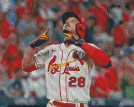 Cool Cardinals Baseball Diamond Paintings