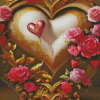 Floral Heart Diamond Paintings