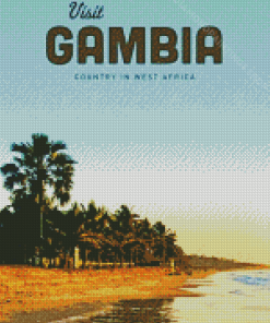 Gambia Travel Poster Diamond Paintings