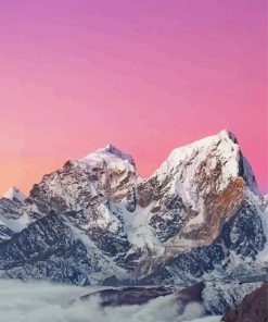 Glacier Himalayas At Sunset Diamond Painting