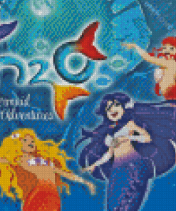 H2o Mermaids Disney Movie Diamond Paintings
