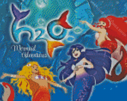 H2o Mermaids Disney Movie Diamond Paintings