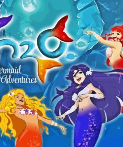 H2o Mermaids Disney Movie Diamond Painting