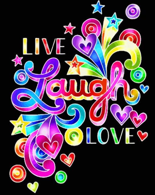 Live Laugh Love Art Diamond Painting