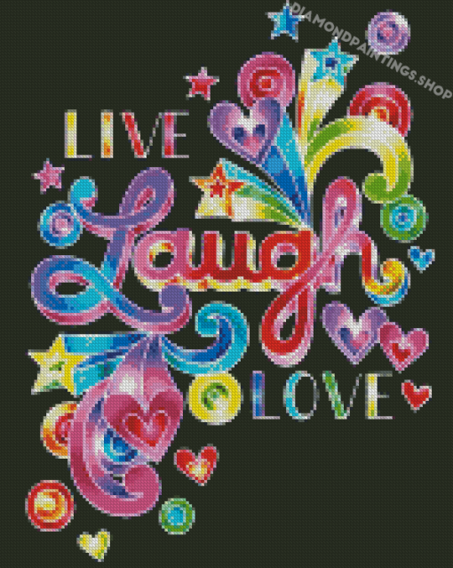 Live Laugh Love Art Diamond Paintings