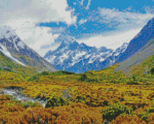 Lord Of The Rings Snowy Mountains Landscape Diamond Paintings