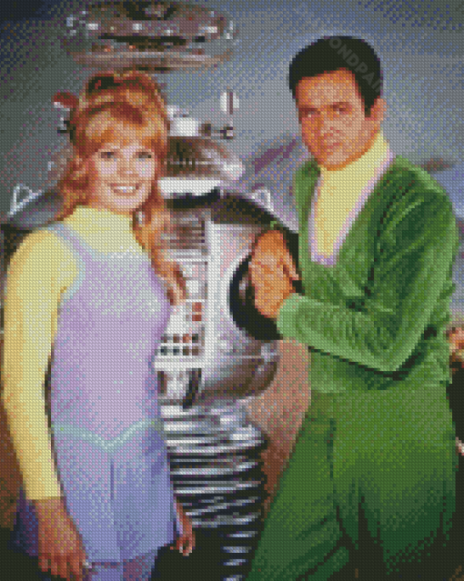 Lost In Space Major Don West And Judy Diamond Paintings