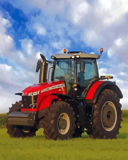 Massey Ferguson Tractor Diamond Painting