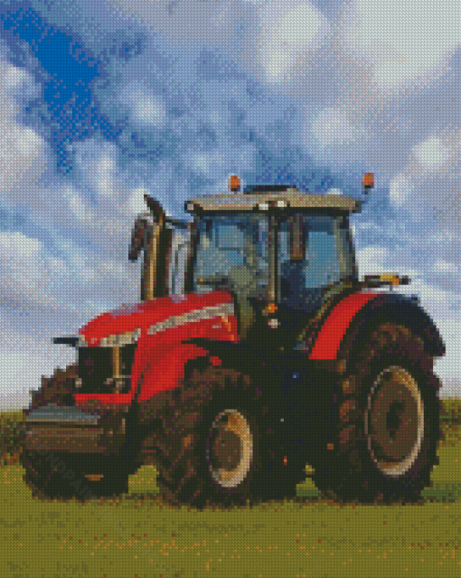 Massey Ferguson Tractor Diamond Paintings