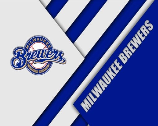 Milwaukee Brewers Baseball Team Logo Diamond Painting