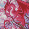 Pink Mystical Dragon Diamond Paintings