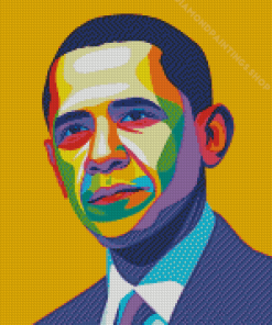 Pop Art Barack Obama President Of America Diamond Paintings