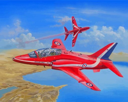 Red Arrows Planes Diamond Painting