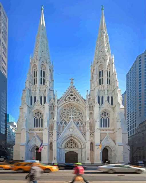 St. Patrick's New York Cathedral Diamond Painting