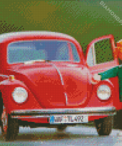 Toy Beetle Car Trip Diamond Paintings