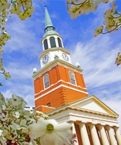 Wake Forest University Building Diamond Painting