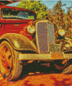 1936 Chevy Truck Front Art Diamond Paintings