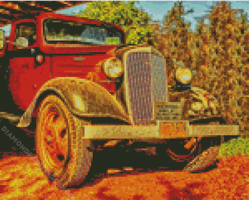 1936 Chevy Truck Front Art Diamond Paintings