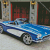 1961 Blue Corvette Car Diamond Paintings