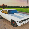 1970 White Chevrolet Nova Diamond Paintings