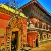 55 Window Palace Bhaktapur Diamond Painting