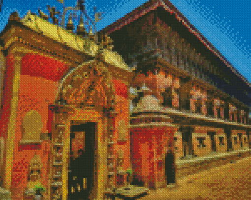 55 Window Palace Bhaktapur Diamond Paintings