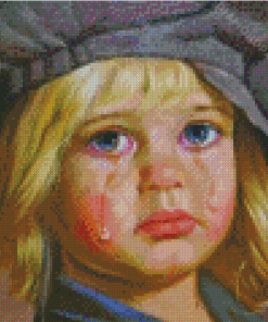 Aesthetic Crying Child Diamond Paintings